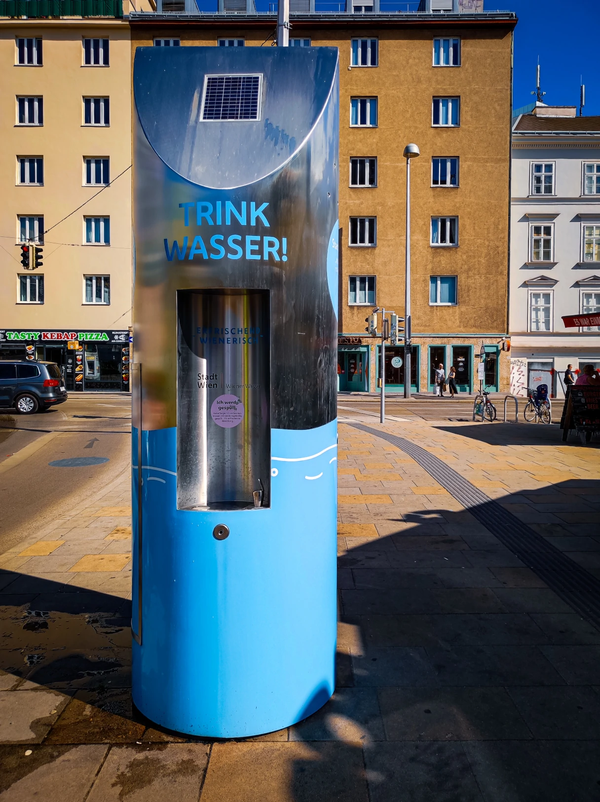 Drinking water fountain, mobile, Vienna