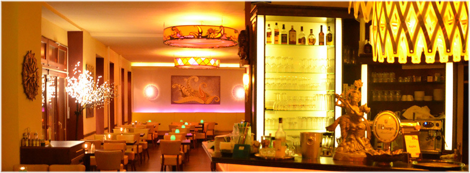 Aapka Indisches Restaurant, Blick in das Restaurant