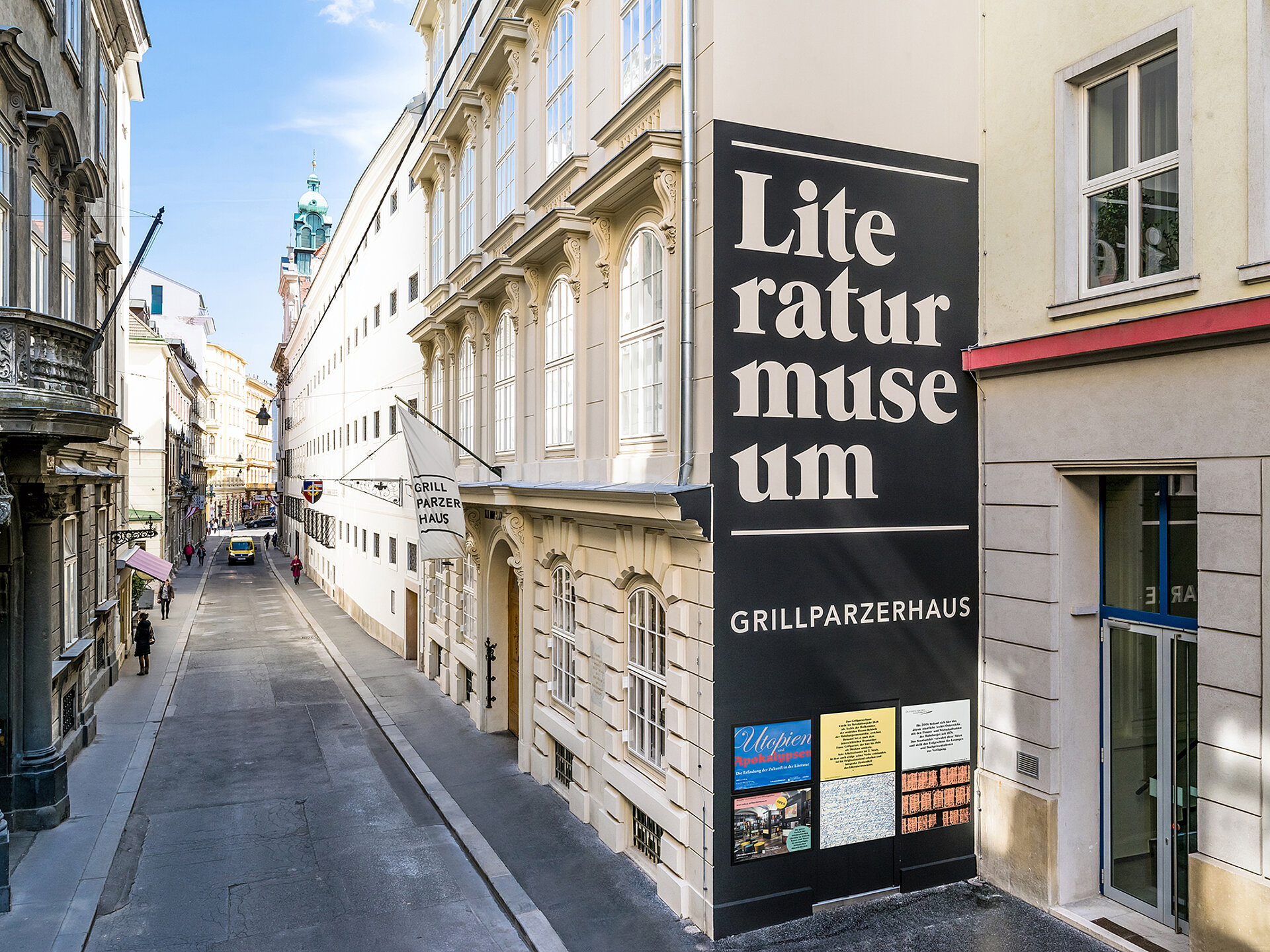 Literaturmuseum der Österreichischen Nationalbibliothek, Wien, Eingang Literaturmuseum, Straßenansicht