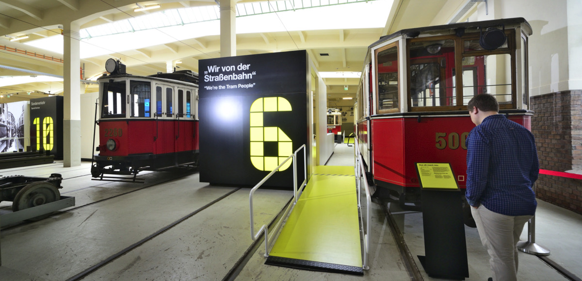 Remise Wiener Linien, Verkehrsmuseum, alte Straßenbahnen