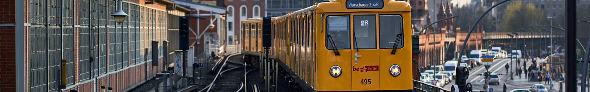 Yellow Subway at the Oberbaumbrücke